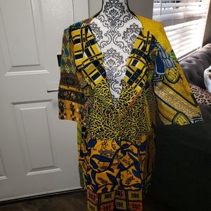 African print kimono